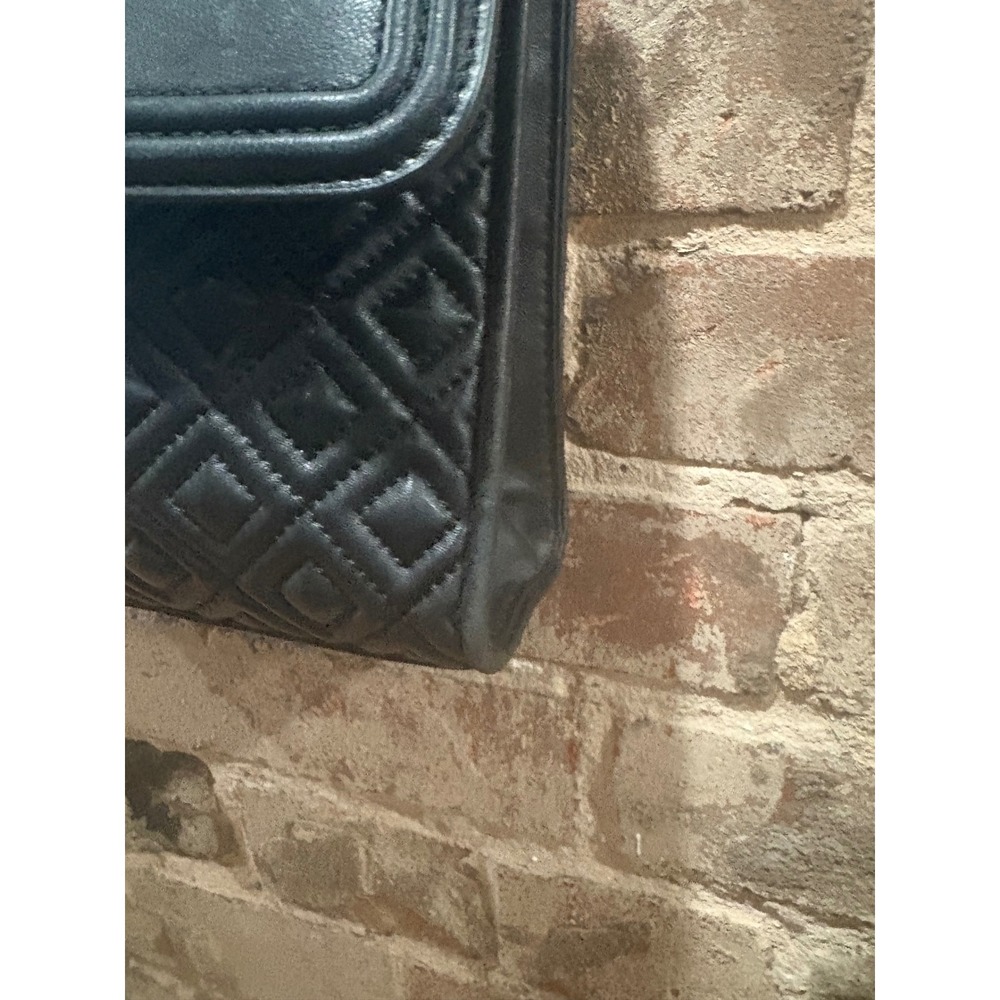 Tory Burch Fleming Convertible Shoulder Bag Black Leather Medium - Picture 4 of 12